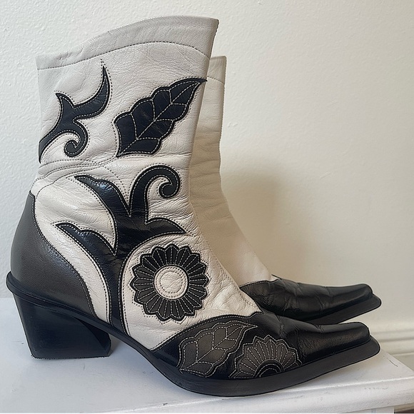 Rare Vintage Western Cowgirl Boots! Stunning! Goffredo Fantini - Picture 4 of 14